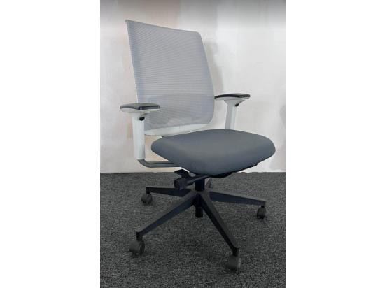 Fotel Biurowy Steelcase (Szary/Biały)