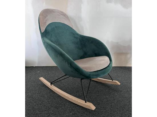 Fotel Bujany Bejot (Zielono-Beżowy)