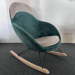 Fotel Bujany Bejot (Zielono-Beżowy)